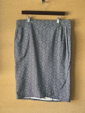RipSkirt Hawaii Length 3 Wrap Skirt Black Pearl Batik Size Large